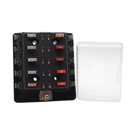 Littelfuse Fuse Block Sd Mini Fuse 10-Way W/Led 880026-BP